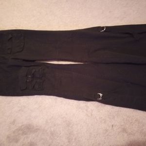 EUC black Rewind Bondage bell bottom size 9 30" waist pants